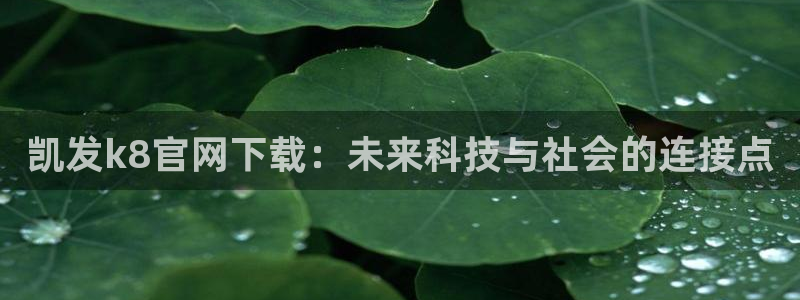 壹号电子娱乐app下载最新版本：凯发k8官网下载：未来科技与社会的连接点