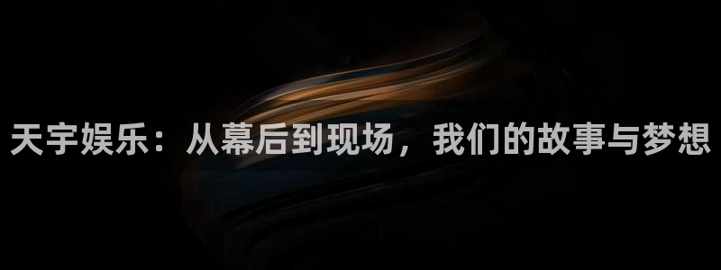 壹号官网app下载安装：天宇娱乐：从幕后到现场，我们的故事与梦想
